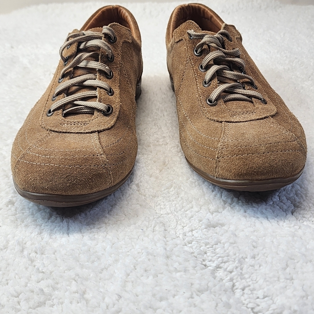 Vibram/Crawford Unisex Shoes in Tan Suede Leather, EUR 39, US Women8.5, Men6.5 - Picture 3 of 9